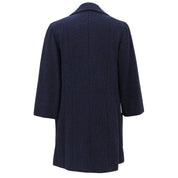 CC mark logo embroidered half-sleeve double-breasted jacket #40 Navy