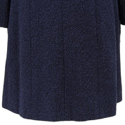 CC mark logo embroidered half-sleeve double-breasted jacket #40 Navy