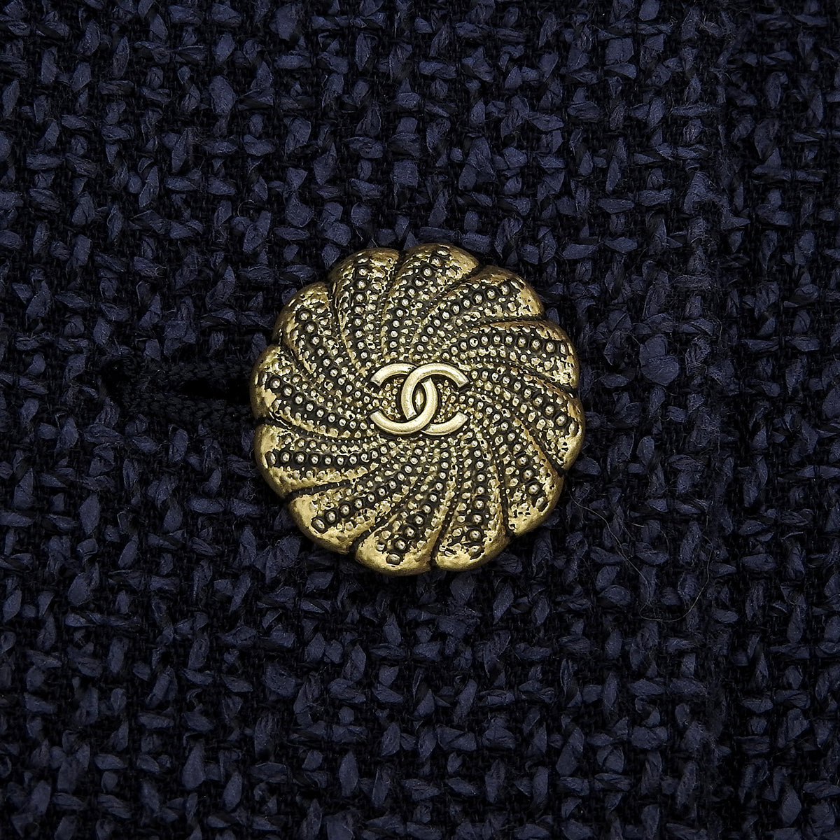 CC mark logo embroidered half-sleeve double-breasted jacket #40 Navy