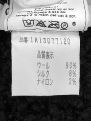 ロゴプレートジップアップアンサンブル　ブラック/ネイビー