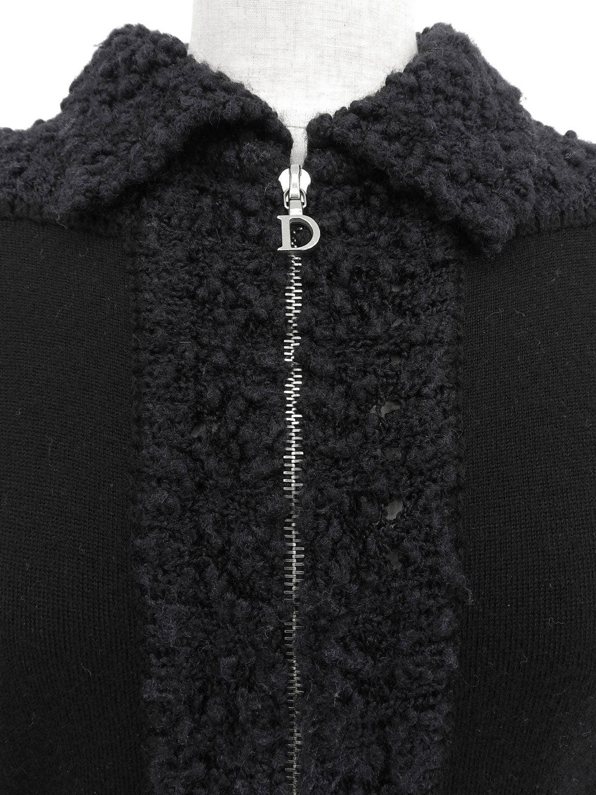 带Logo铭牌的拉链套装，黑色/海军蓝