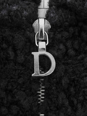 ロゴプレートジップアップアンサンブル　ブラック/ネイビー