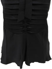 2006 CC Mark Plate Frill Sleeveless Blouse Black