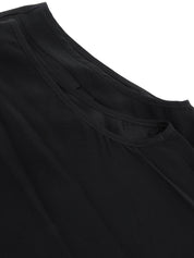 2006 CC Mark Plate Frill Sleeveless Blouse Black