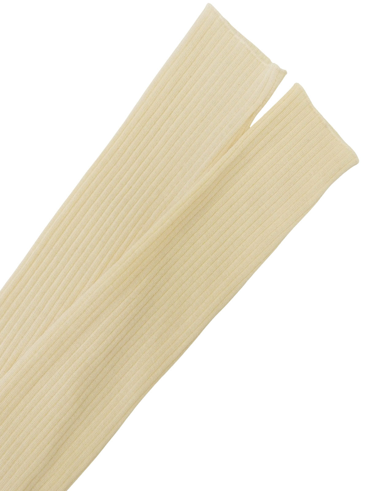 ウールバイカラーカーディガン アイボリー/ブラック