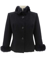 マカダムボタンジャケット ブラック #40