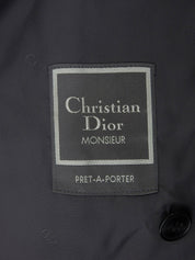 黑白格纹双排扣夹克