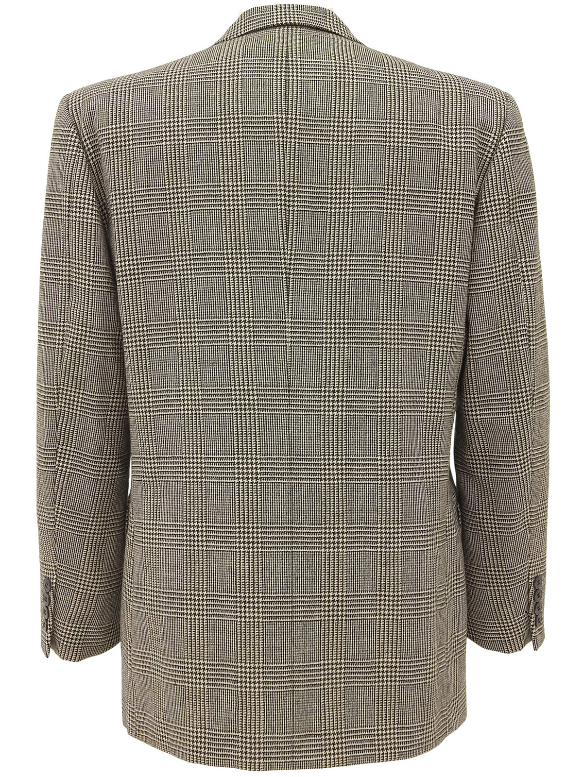 黑白格纹双排扣夹克