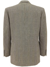 黑白格纹双排扣夹克