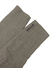 Glen Check Pattern Double-Breasted Jacket Black/White