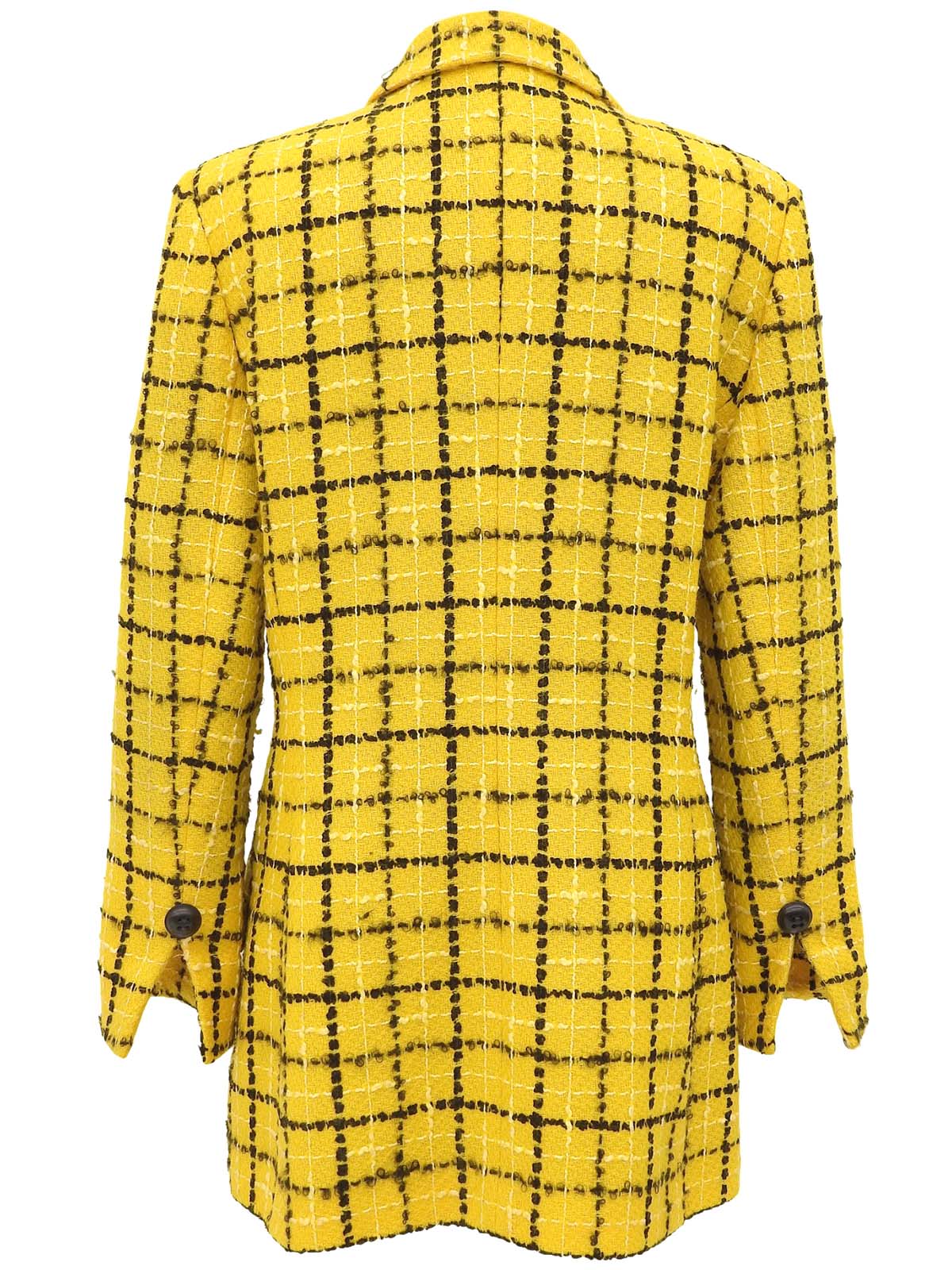 Yellow Check Pattern Jacket