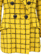 Yellow Check Pattern Jacket