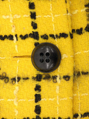 Yellow Check Pattern Jacket