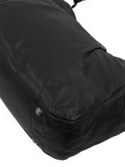 Logo Plate One Shoulder Bag Black
