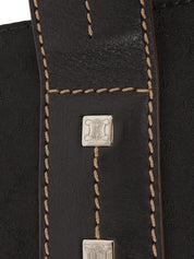 マカダムパターントートバッグ ブラック