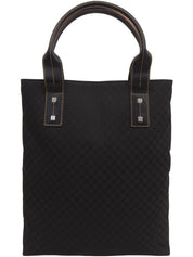 マカダムパターントートバッグ ブラック