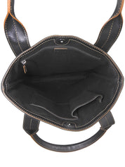 マカダムパターントートバッグ ブラック