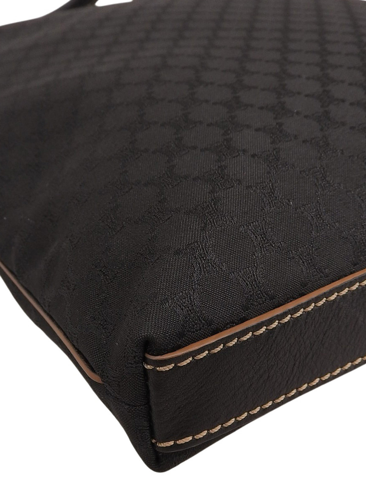 マカダムパターントートバッグ ブラック