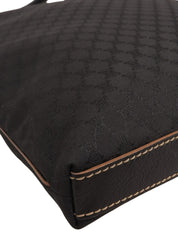 マカダムパターントートバッグ ブラック