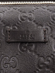 GG Pattern Boston Bag Dark Brown