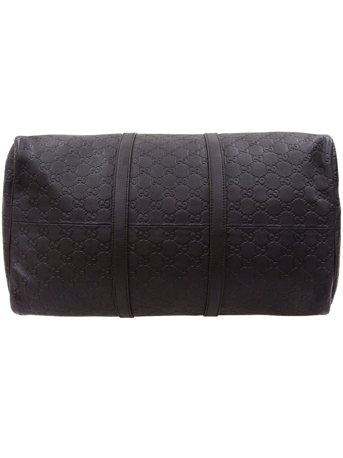 GG Pattern Boston Bag Dark Brown