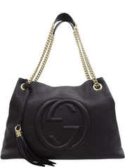 ソーホーインターロッキングトートバッグ ブラック