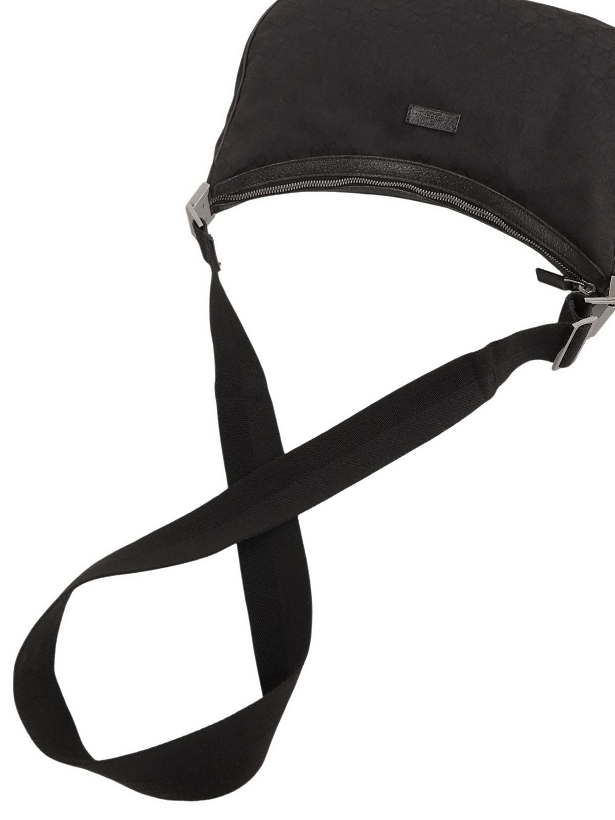 キャンバスGGパターンショルダーバッグ ブラック