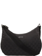 キャンバスGGパターンショルダーバッグ ブラック