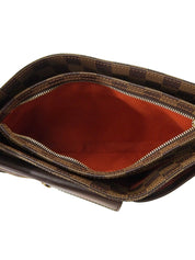 帆布 Damier Auburn Brown