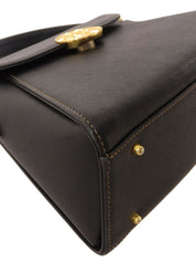 サークルロゴプレート2wayバッグ ブラック