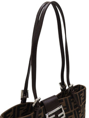 FF Zucca Pattern Tote Bag Brown