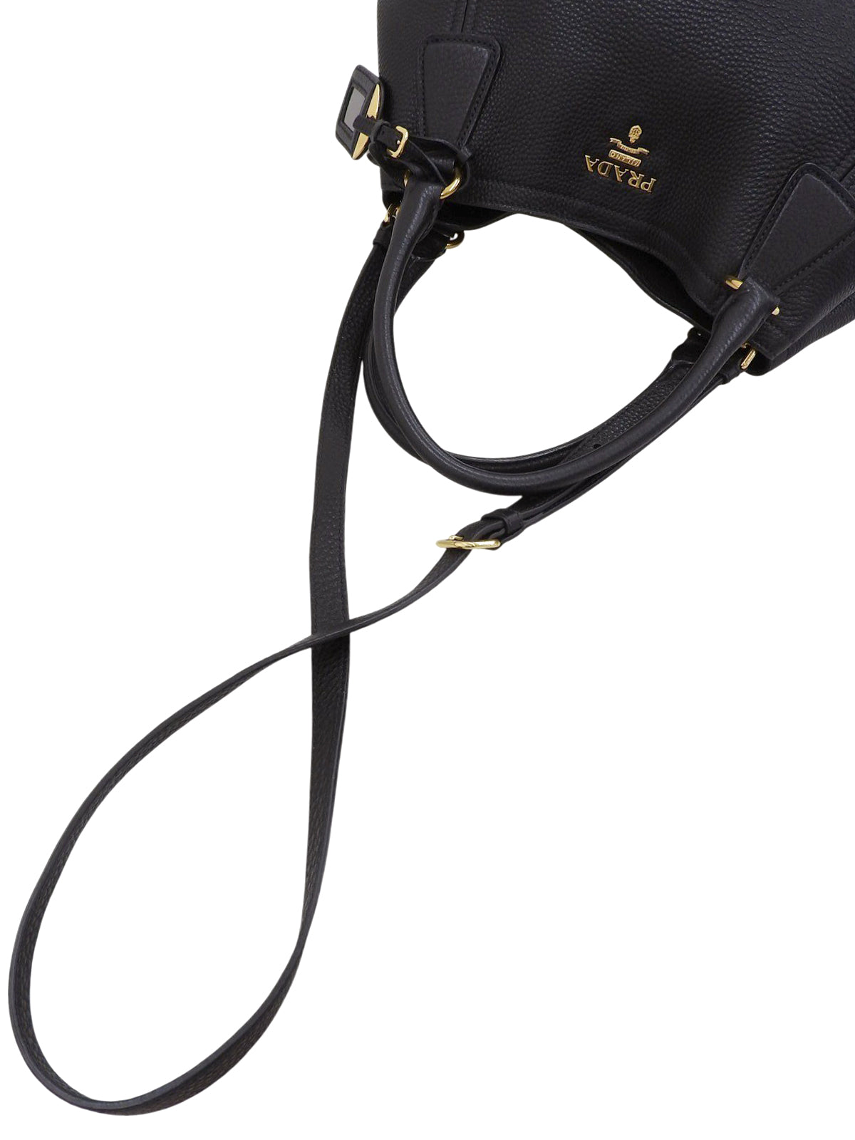 Logo Plate 2-Way Bag Black