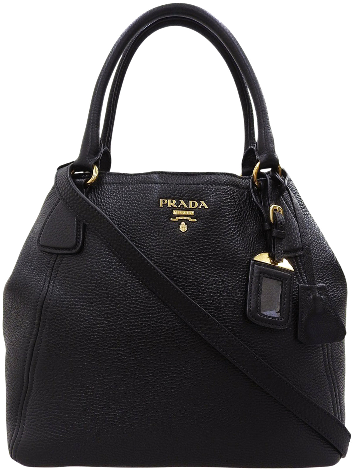 Logo Plate 2-Way Bag Black