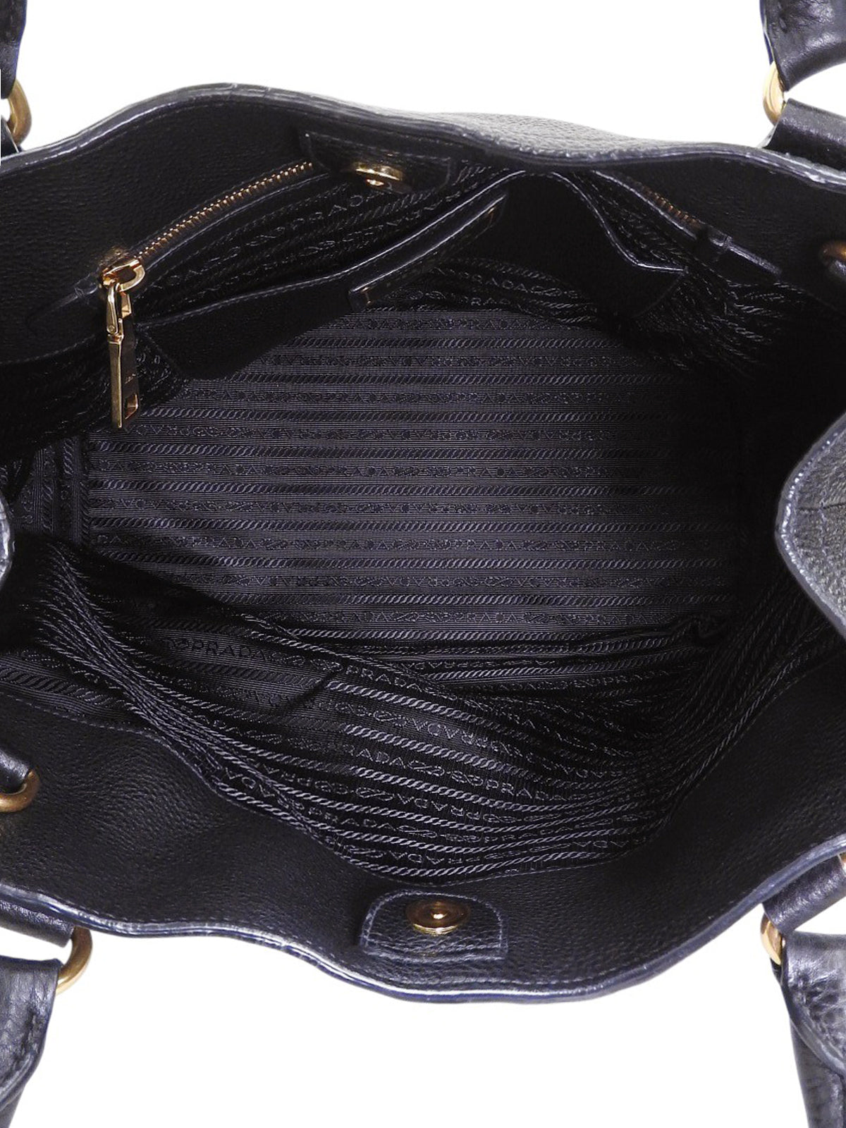 Logo Plate 2-Way Bag Black
