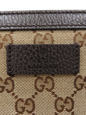 キャンバスGGパターン2wayバッグ ベージュ/ダークブラウン