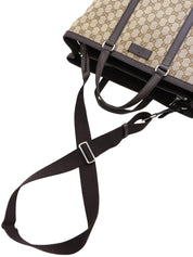 キャンバスGGパターン2wayバッグ ベージュ/ダークブラウン