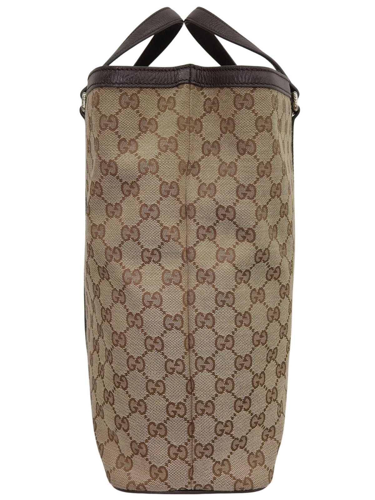 キャンバスGGパターン2wayバッグ ベージュ/ダークブラウン