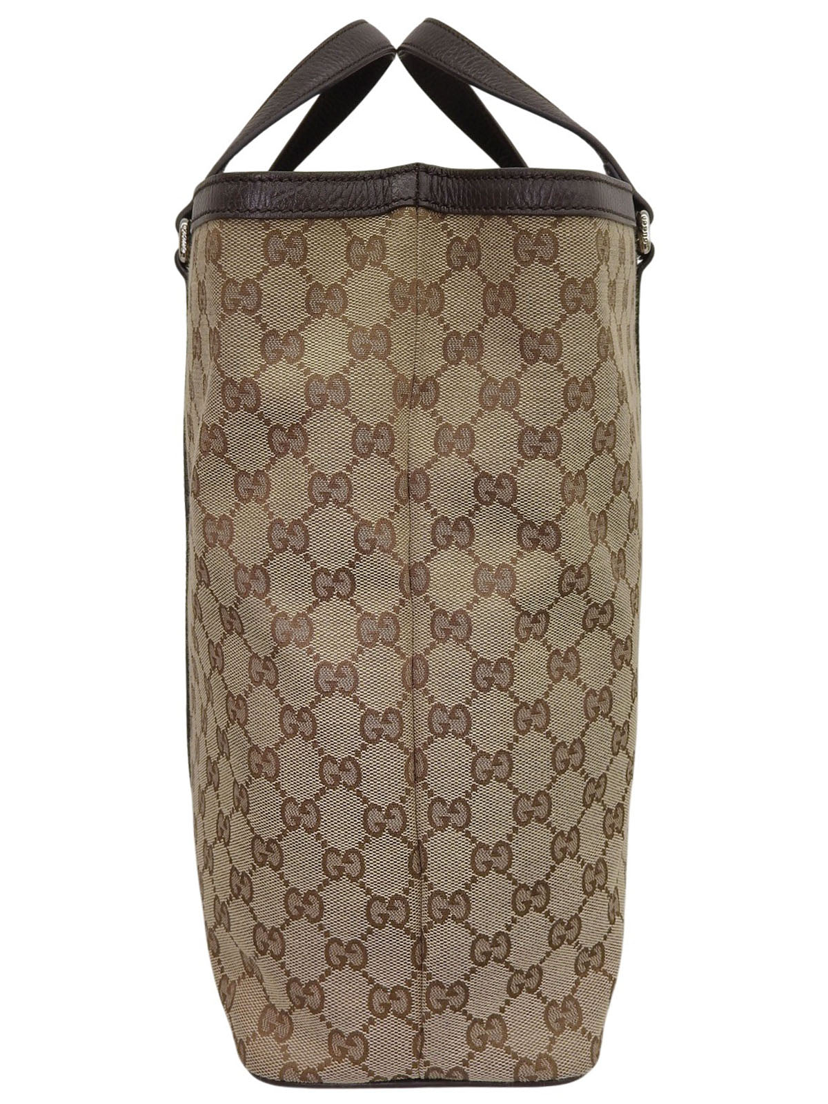 キャンバスGGパターン2wayバッグ ベージュ/ダークブラウン