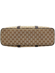 キャンバスGGパターン2wayバッグ ベージュ/ダークブラウン