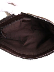 Brown Canvas GG Pattern Shoulder Bag