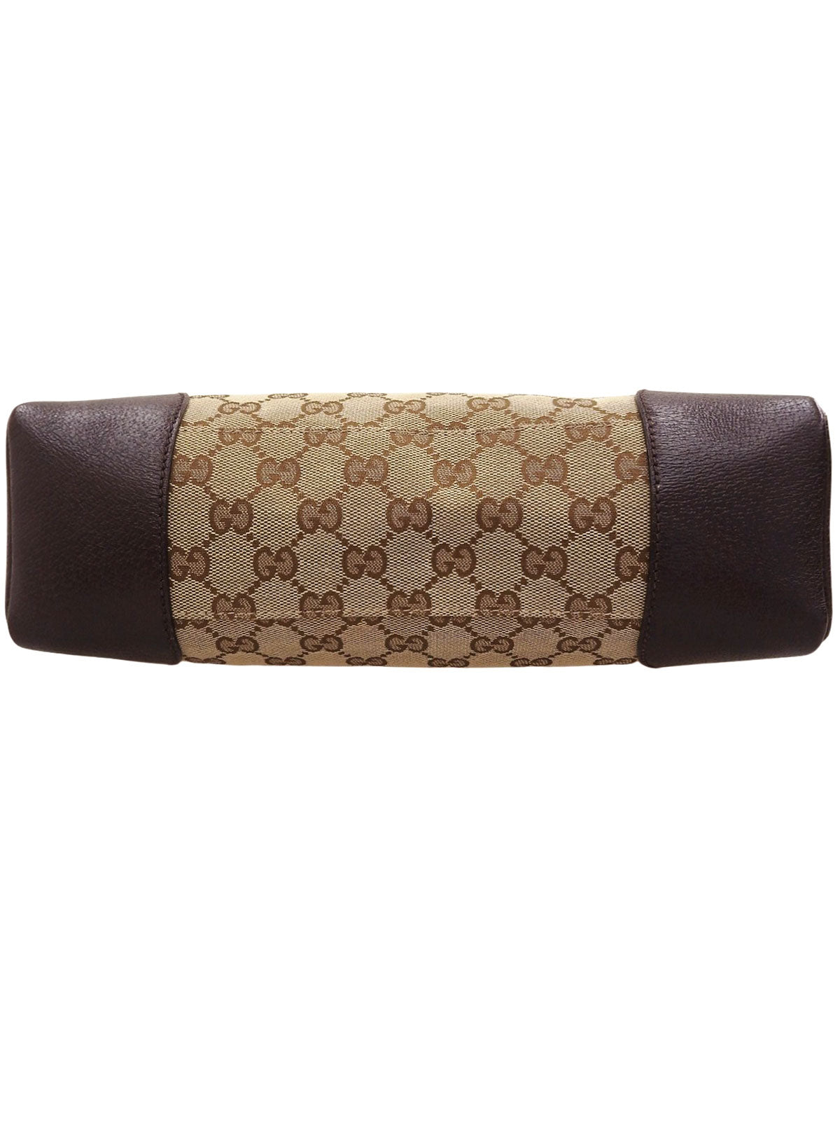 Brown Canvas GG Pattern Shoulder Bag