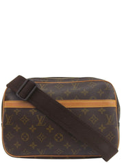 2005年製 キャンバスモノグラムリポーターPM ブラウン