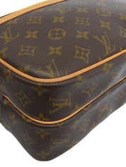 2005年製 キャンバスモノグラムリポーターPM ブラウン