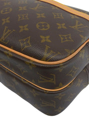 2005年製 キャンバスモノグラムリポーターPM ブラウン