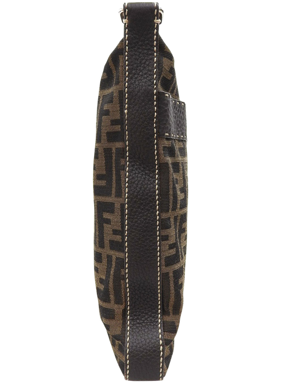 FF Zucca Pattern Shoulder Bag Brown