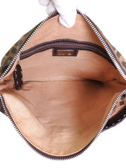 FF Zucca Pattern Shoulder Bag Brown