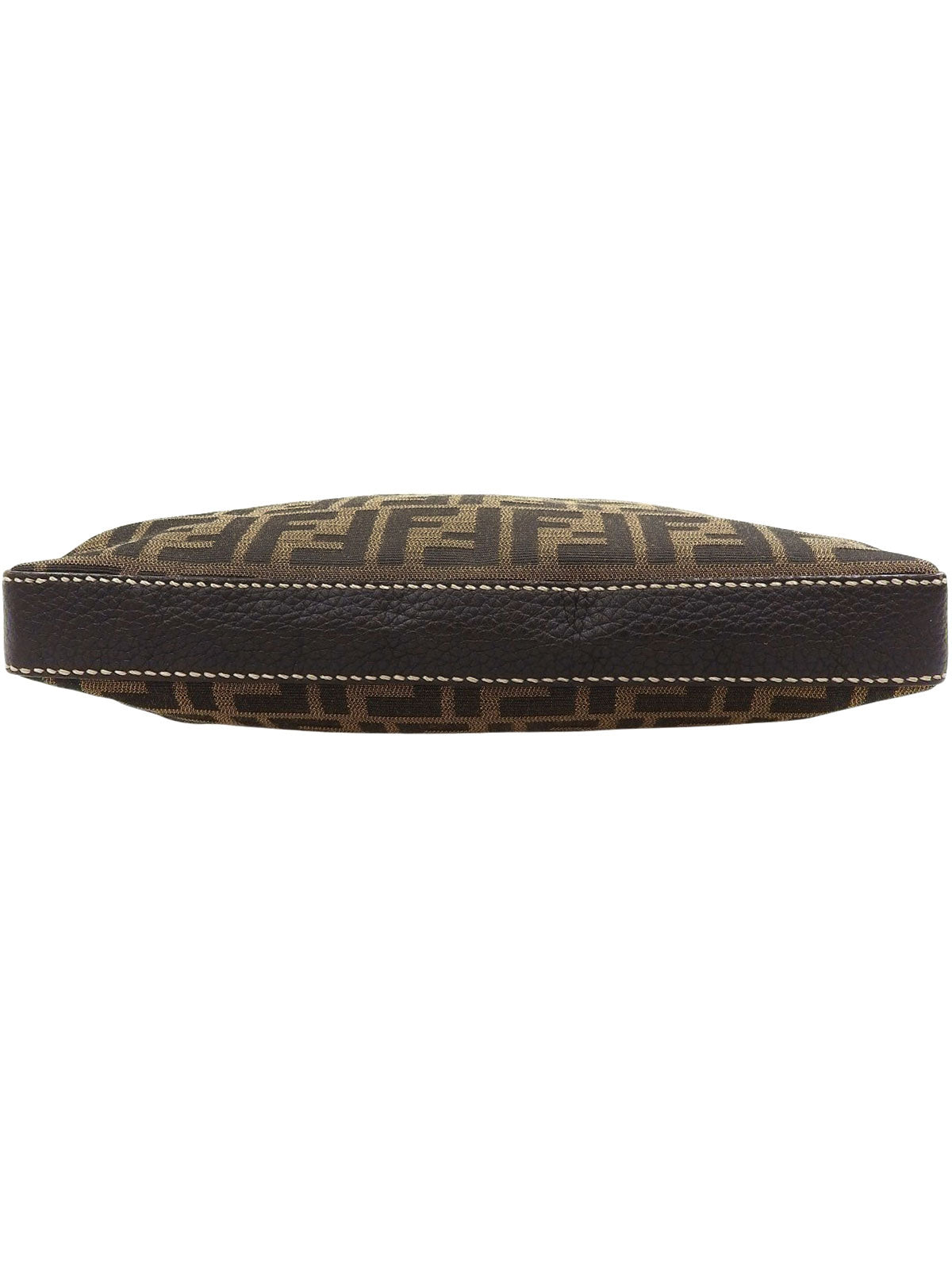 FF Zucca Pattern Shoulder Bag Brown