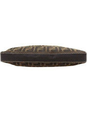 FF Zucca Pattern Shoulder Bag Brown