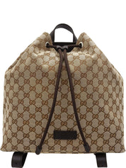 キャンバスGGパターンバックパック ブラウン