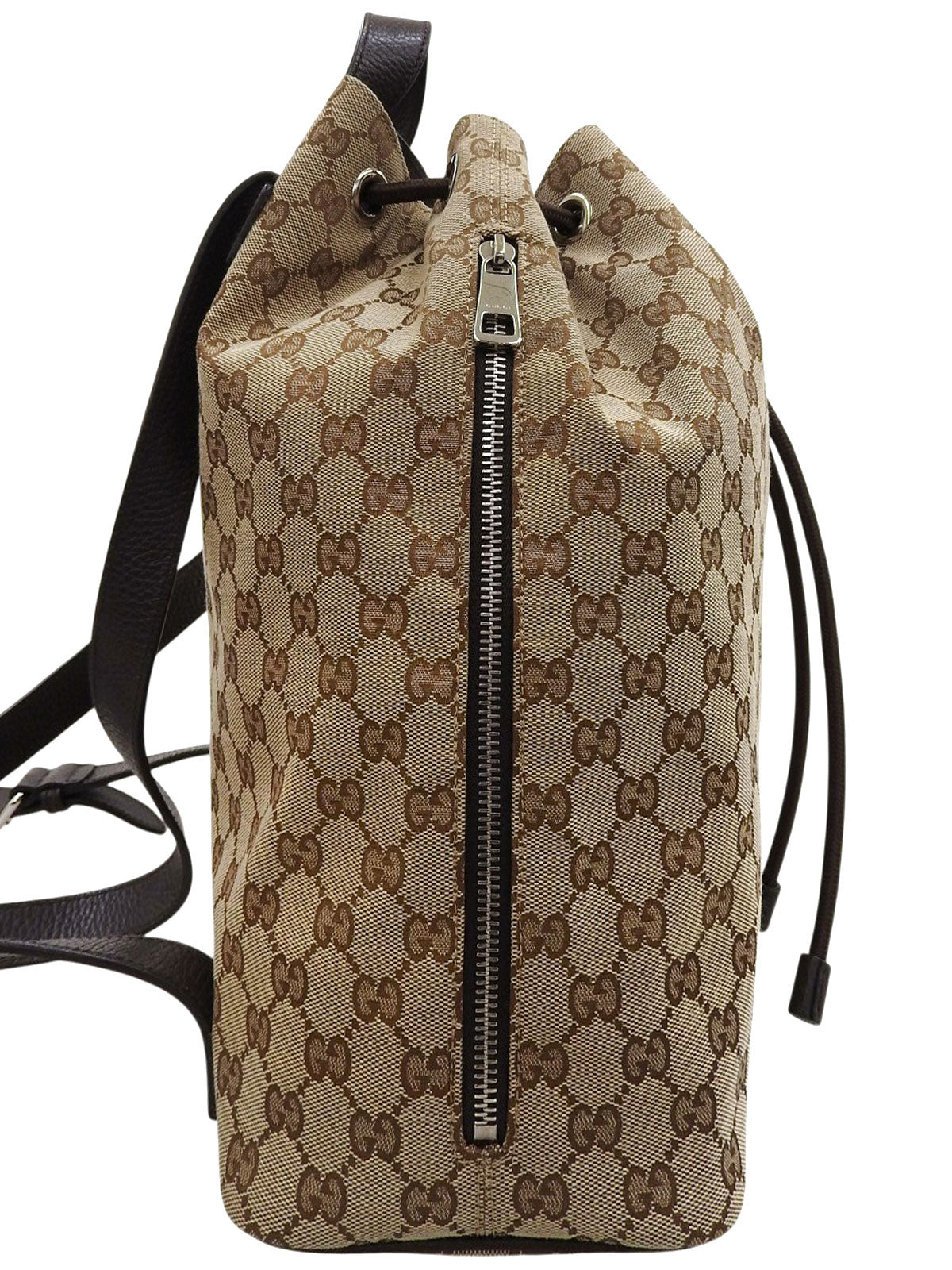 キャンバスGGパターンバックパック ブラウン